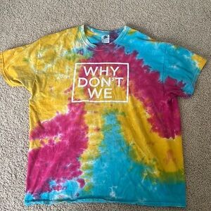 Colorful Why Don’t We Tie-Dye Short Sleeve Tee 💗
